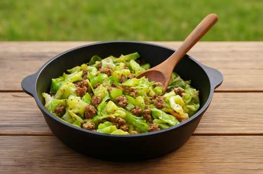 Moo’s Dinner Table Vol. 3, Sautéed Cabbage with Ground Beef