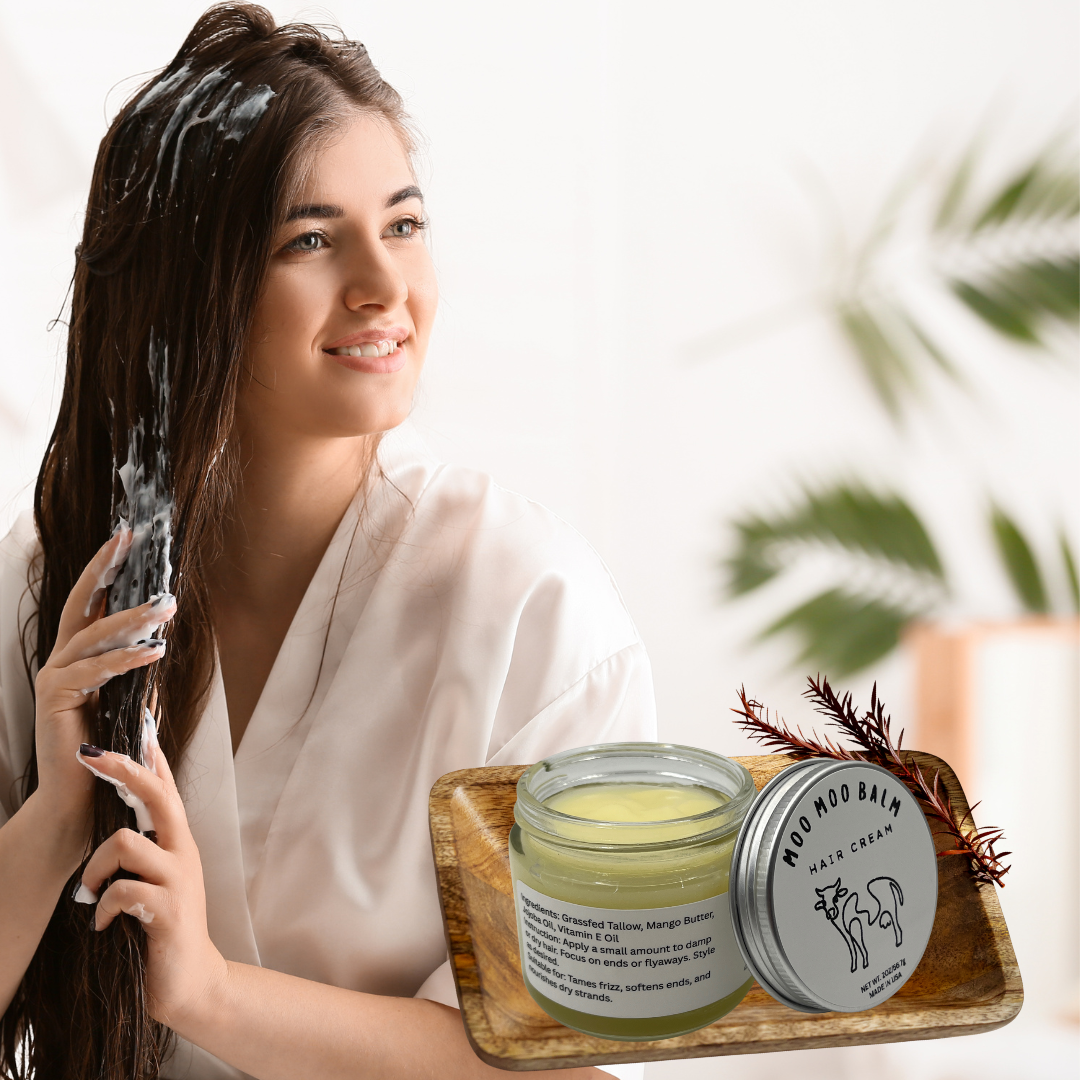 Moo Moo Mooshine Hair Cream, 2oz