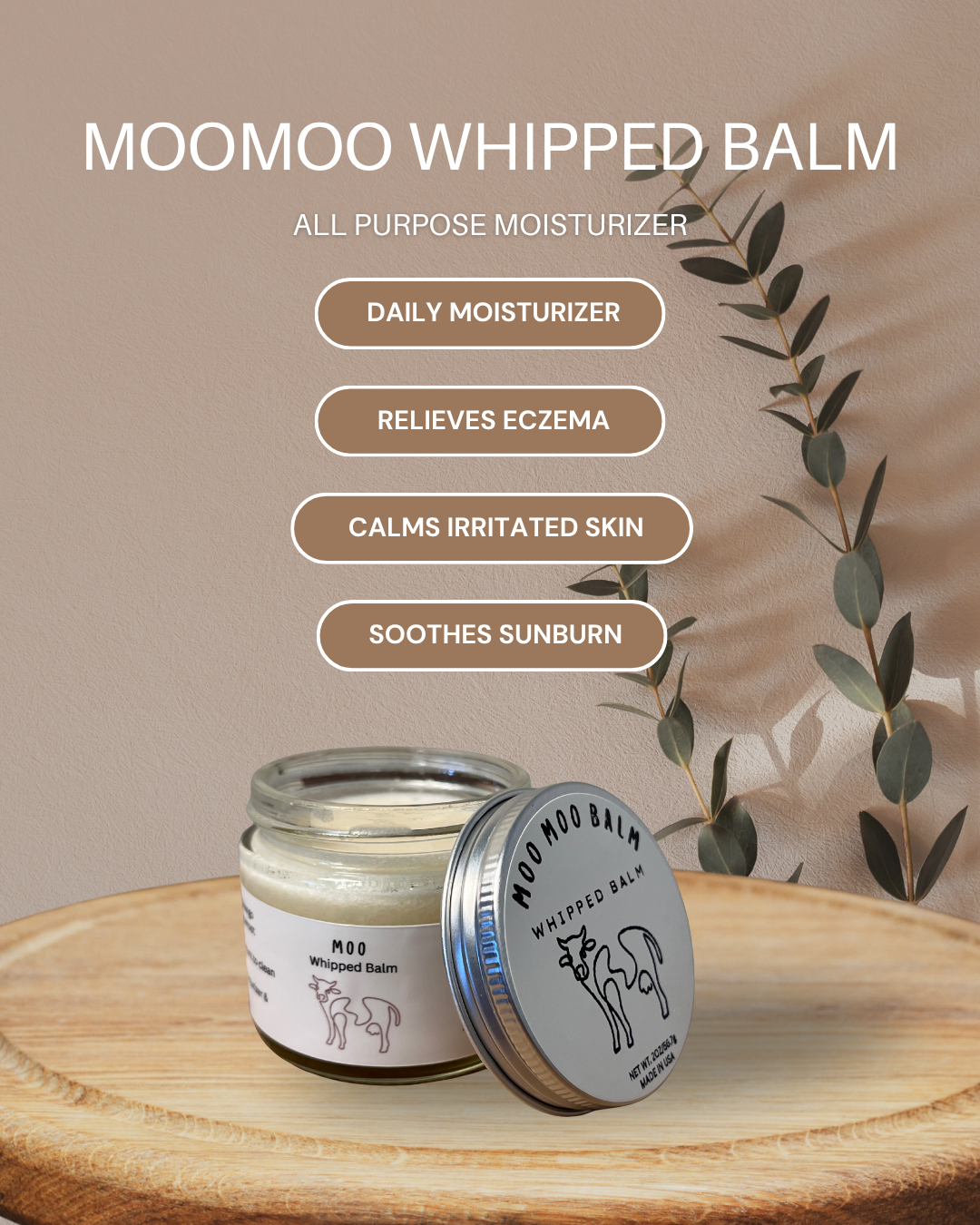 Moo Moo Whipped Balm, 2 oz