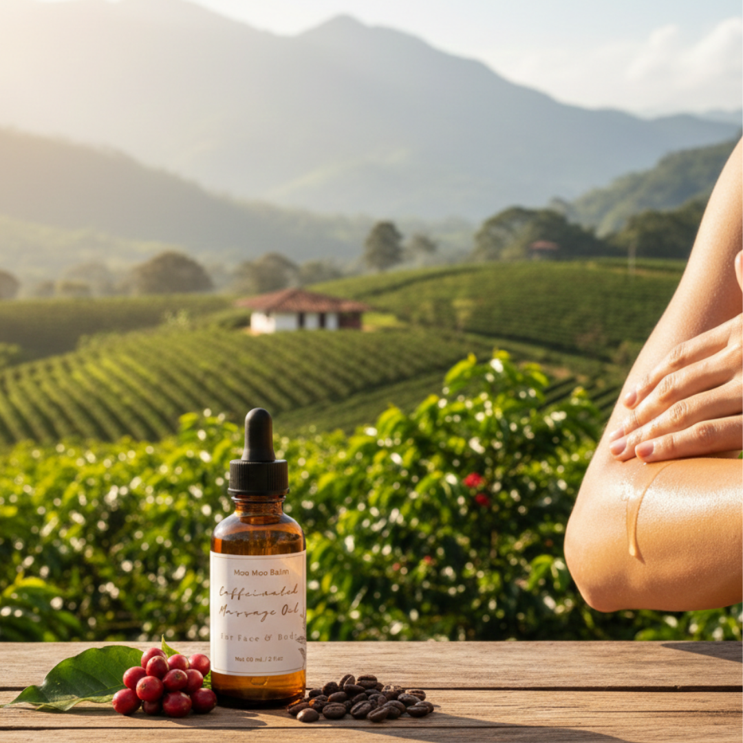Moo Moo Caffeinated Massage Oil – Moo Moo Balm